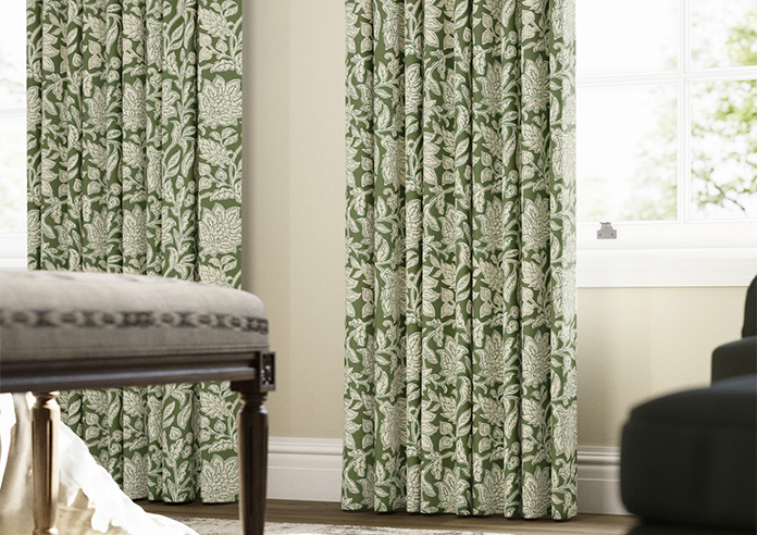 Land & Shore Rowallane, Green - Made to Measure Curtains - Image 5